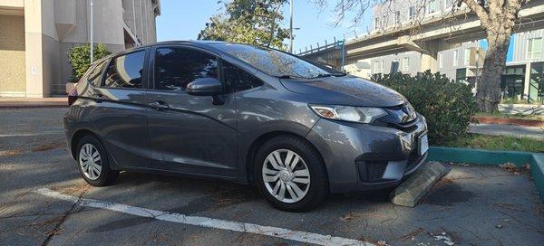 Our new Honda Fit is a pleasure to drive.