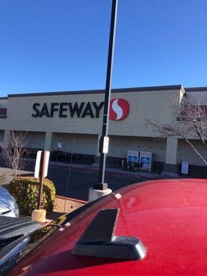 Storefront and top of pickup truck