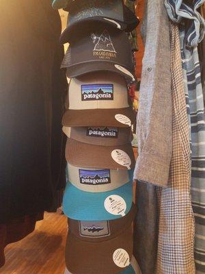 Patagonia hat stack