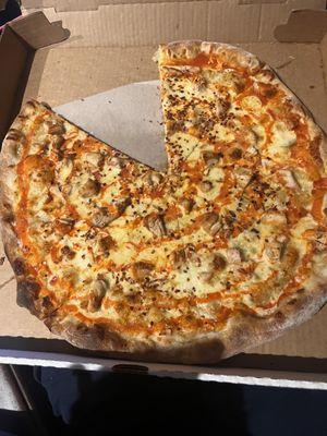 Grilled Buffalo Chicken Pizza Delicious!!! Thank you  Carlo