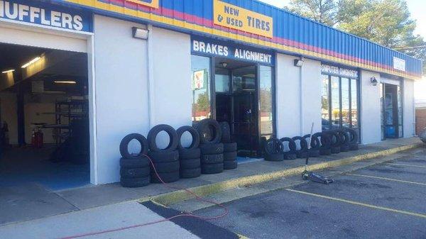 Used Tires for sale at the auto repair shop Richmond Auto Clinic. We sell New Tires also.