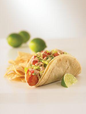 Enjoy our crispy wahoo taco with hand battered fried crispy topped with cabbage, pico de gallo and tangy salsa wrapped in a corn tortilla.