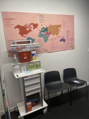 Vaccine administration area