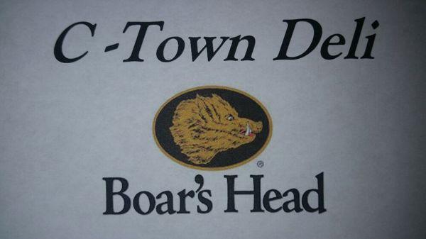 We serve Boar's Head meats and cheese