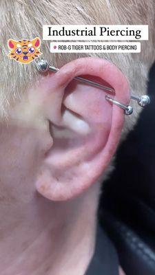 Industrial piercings