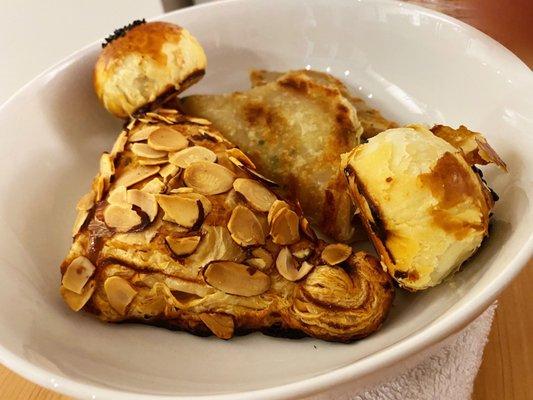 Taro pastry, Red Bean with Egg Yolk Pastry