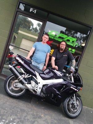 1996 Ninja ZX9R Thanks for your hard work "Critical Performance Racing!" Jeff M.