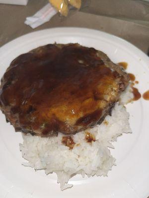 Shrimp egg foo young with garlic sauce