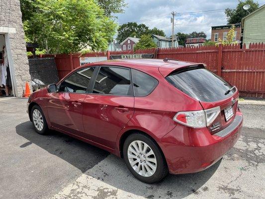 2011 Subaru Impreza tinted to 5 percent