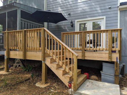 New siding with backer boards, house wrap, flashing, trim, new deck and stair pad on my middle-unit townhome. It's gorgeous!