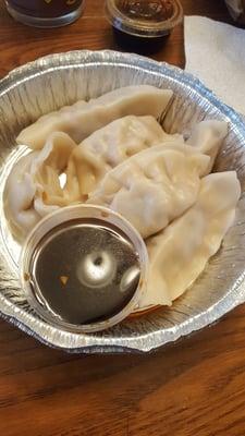 Steamed dumplings with the best dipping sauce