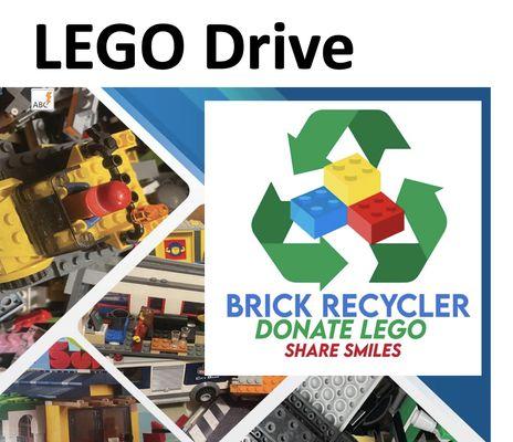 LEGO donation drive to keep LEGO pieces out of the landfill.