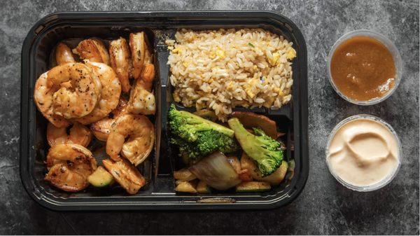 hibachi bento box combo shrimp