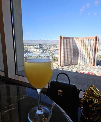 Mimosa at the Prestige Palazo before heading to Allegiant!