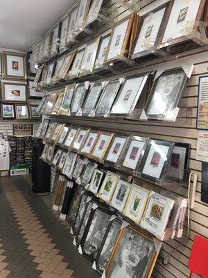 Large selections of frames