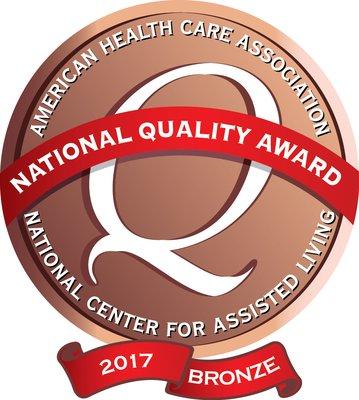 Ambassador is a 2017 recipient of the Bronze Commitment to Quality Award from the American Health Care Association/NCAL.