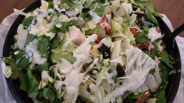 Double chicken chopped salad