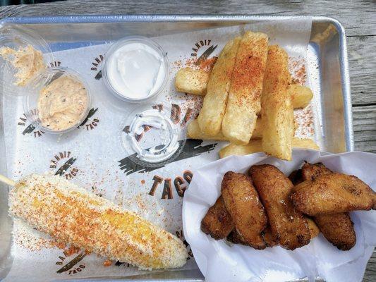 Street Corn Yuca Sweet Plantains