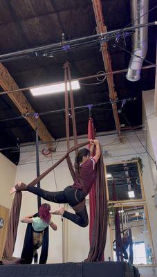 Silks class with Jewelle