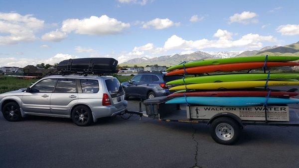 20 SUP and trailers ready to help you adventure today!