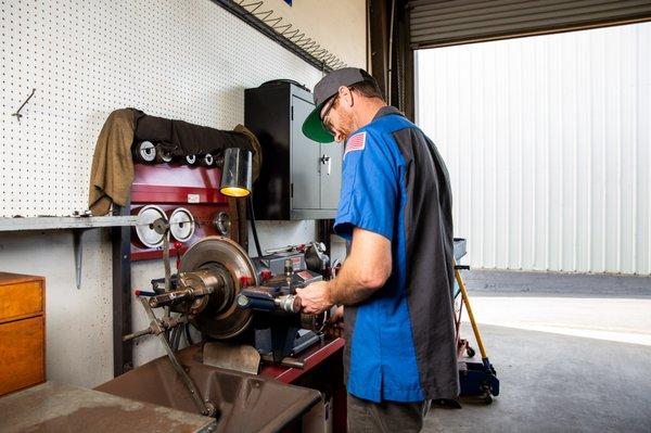 Machining brake rotors