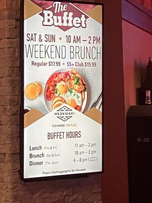 Brunch hours weekend