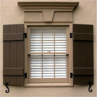 Attention to detail provides outstanding durability and defines Dupbel Millworks Weather Works* Exterior Shutters.