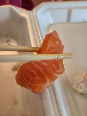 Salmon sashimi