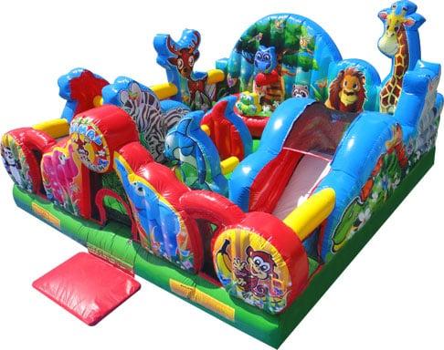 Toddler Animal Kingdom Play yard with ball pit and slide