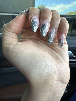 Dripping chrome tips