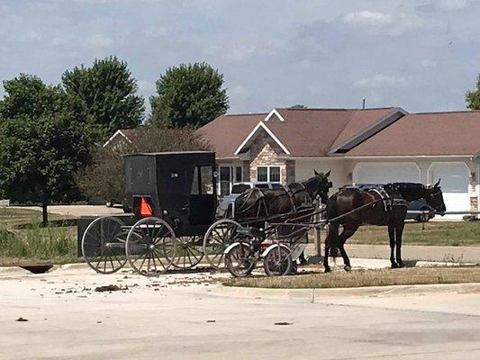 The Horse and buggy stall.