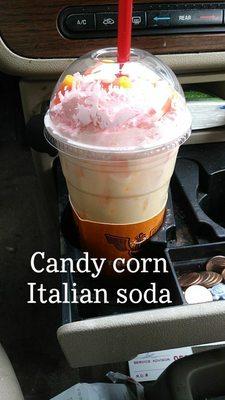 Candy corn Italian soda. Freaking BOMB