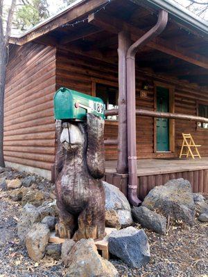 This guy welcomes you at the entrance