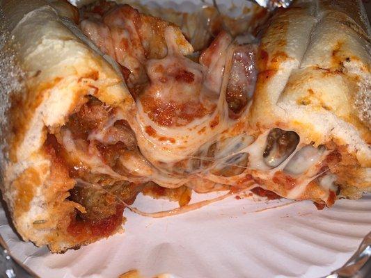 Meatball Parm Hot Sub (should have reread my own reviews. This tasted like old leftover meatballs)