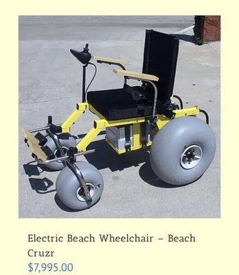 Beach and Sand Electric Wheelchair