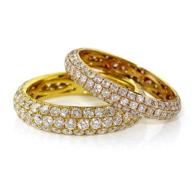 Pave Eternity Set Diamond Bands