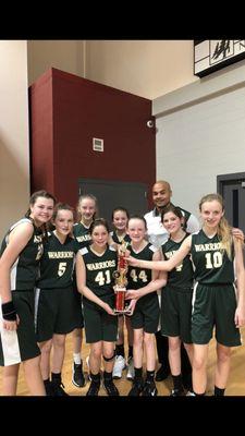 2018 6/7th grade HAPS Tournament Runner-up. Undefeated during the regular season.