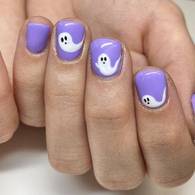 Cute little ghosts. Hand painted