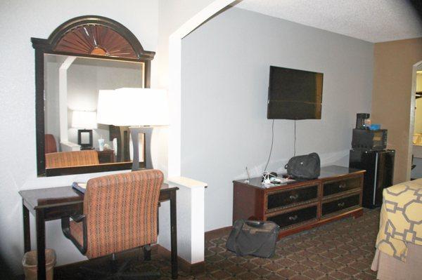 Desk with chair and Dresser with  plenty of storage space