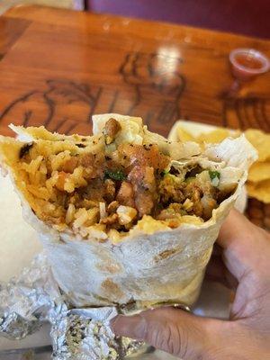 Al pastor Jumbo Burrito