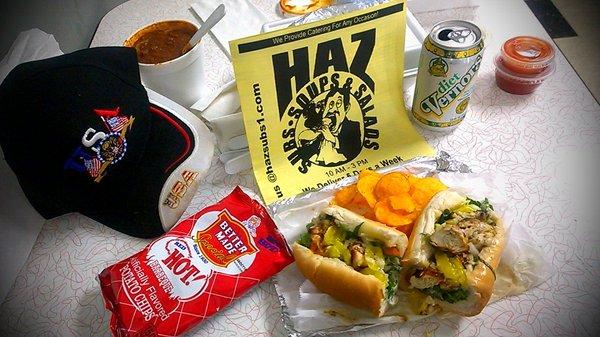 Haz secret marinated Chicken Sub so tender juicy Delicious and