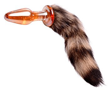 Frisky Faux Fox Tail Glass Anal Plug https://www.castlemegastore.com/170z