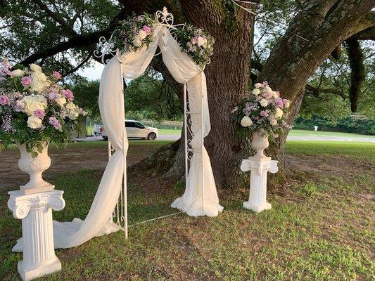 White Victorian Arbor