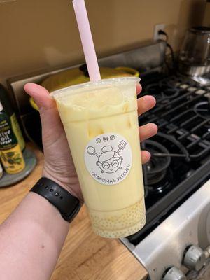 Mango tapioca milk