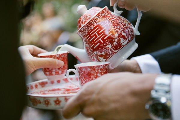 Pouring Tea for Tea Ceremony