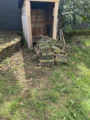 Firewood from trimming