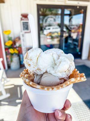 Banana pudding and Espresso ice cream