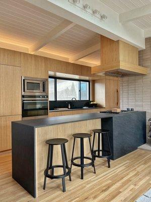 Mid-century modern kitchen remodeling