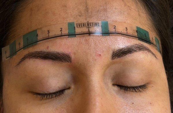 Combo brows- Microblading and shading