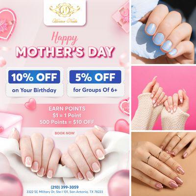 HAPPY MOTHER'S DAY 

 Let's make this Mother's Day extra special for all the wonderful moms with our fabulous offers at Hector Nai